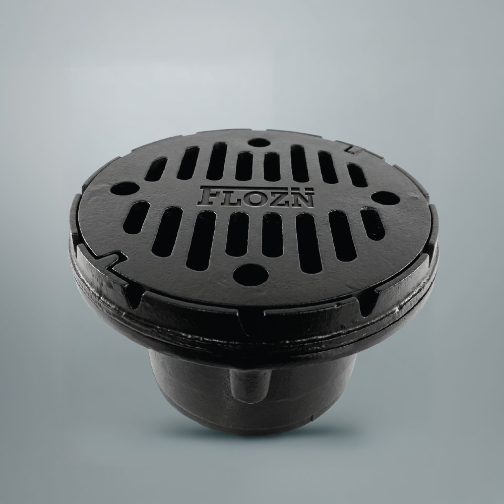 FLOZN FZ-5F-C4 Flat Roof Drain – Cast Iron